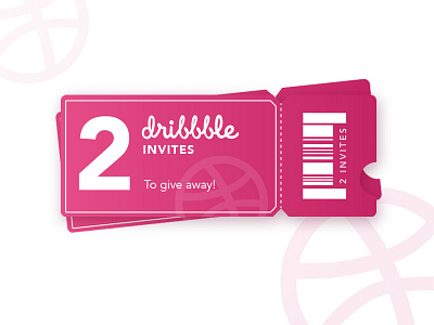 2 invites to give away! dribbbleinvites giveaway invites