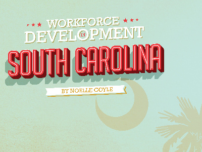 Type for an article on Workforce in SC design editorial illustration sc type