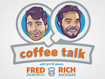 Iron Tribe Fitness and Coffee Talk Illustration