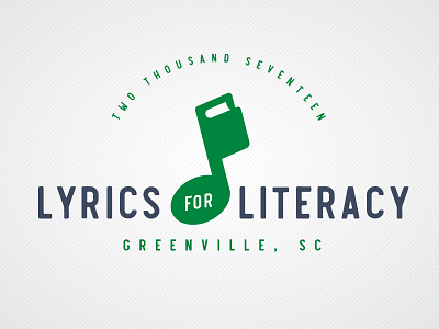 Lyrics For Literacy 3 book branding design graphic ideas illustration logo logos lyrics mark music notes