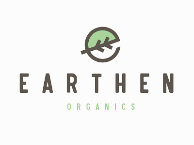 Earthern Organics Logo 3 brand branding color earth good goodomen leaf logo natural organics