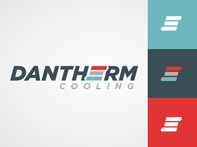 Dantherm Cooling Logo arrows branding color cool good goodomen hats identity logo mark shirts