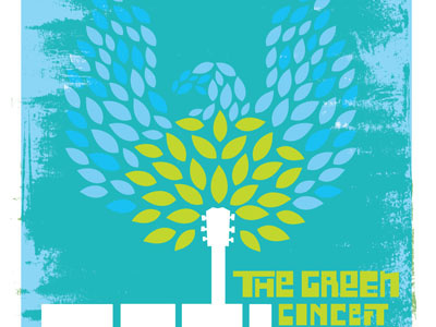 Eagles Poster for Piedmont Parks Green Concert concert design eagles jeff oehmen piedmont park poster texture