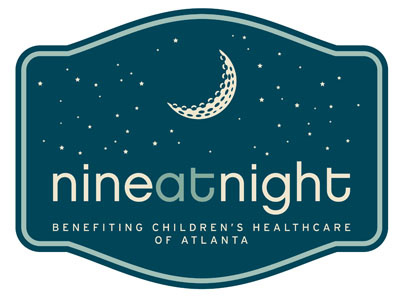 Nine at Night logo for Childrens Healthcare of Atlanta branding childrens healthcare design golf identity jeff oehmen logo