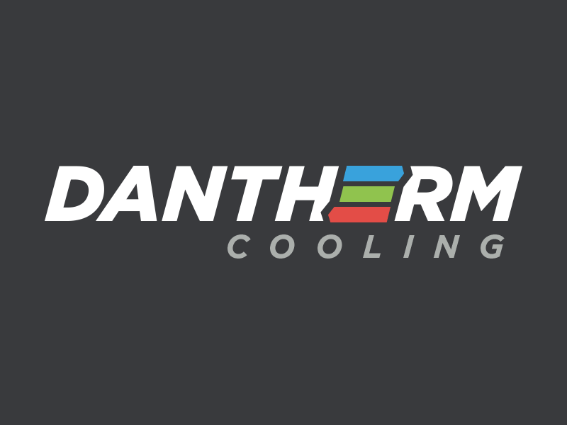 Dantherm Cooling logo animation blue brand colors design grahic green icon logo movement red type