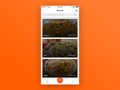 Restaurant App design mobile app ui design ux design