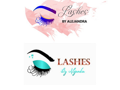 Eye Lashes beauty parlour Logo branding design logo