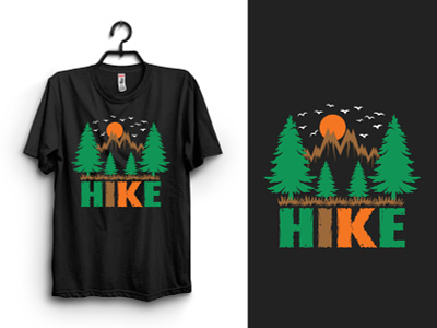 New HIKE T-shirt Design clothing graphic design hike t shirt designn print design t shirt design tshirt typography t shirt