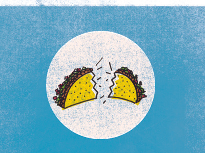 Taco illustration mexican taco