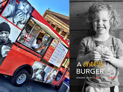 A_burger branding food truck