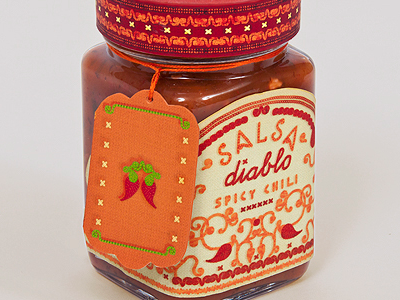diablo salsa packaging packaging typography
