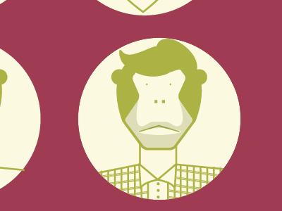 Monkey 2 icons illustration monkey