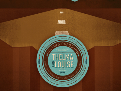 Thelma & louise Movie poster illustration movies poster typography
