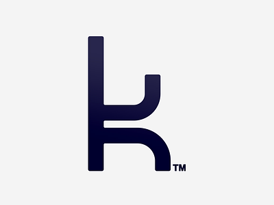 K logo. brand icon k type