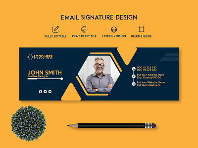 Professional Email Signature Template phone