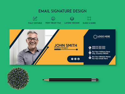 Professional Email Signature Template phone