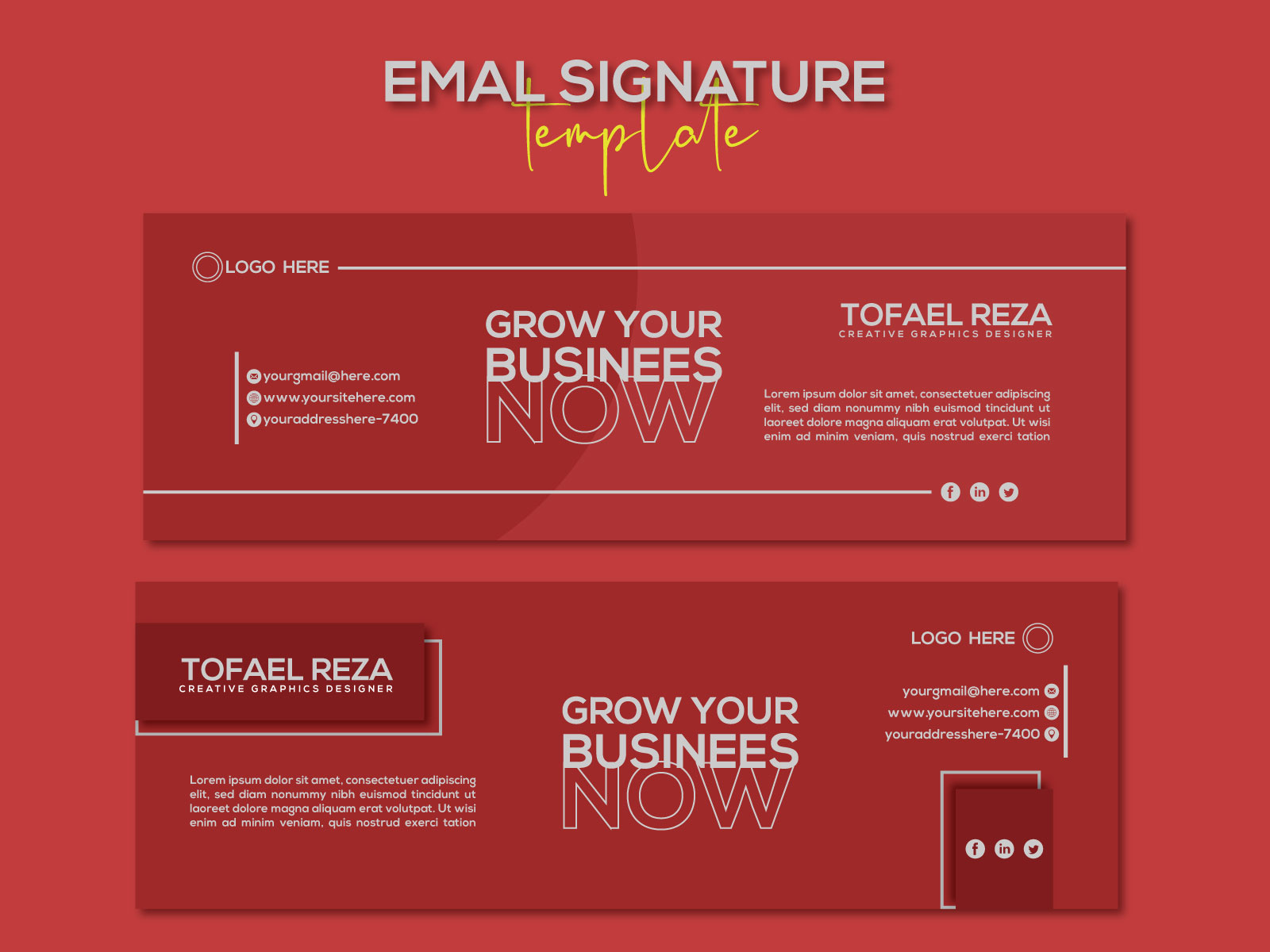 email-signature-template-design-by-md-toafael-ahmed-on-dribbble