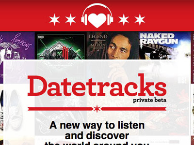 Datetracks design web