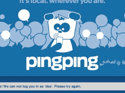 PingPing, 2009 location based mobile news web