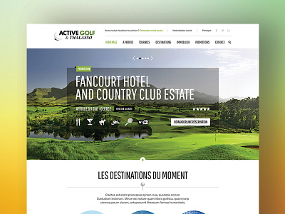 Active Golf app design dribbble golf graphic design mobile responsive shot slides ui ux website