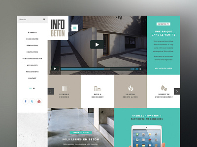 Info Beton app dribble graphic design responsive shot ui ux ux design webdesign website