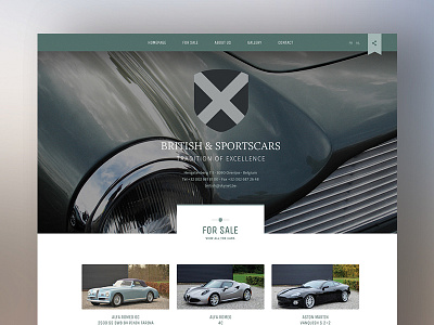 British Sportscars app dribble graphic design responsive shot ui ux ux design webdesign website