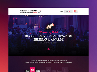 BtoB Press Awards app dribble graphic design responsive shot ui ux ux design webdesign website