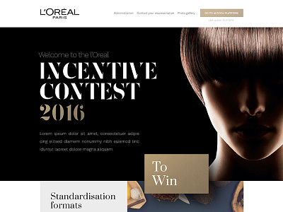 L'Oreal Incentive Contest 2016 app dribbble graphic design responsive shot ui ux ux design webdesign website