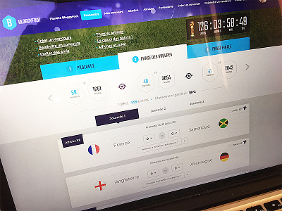 BloggyFoot UX & UI art direction brussels football gambling game graphic design mobile responsive soccer sport ui ux