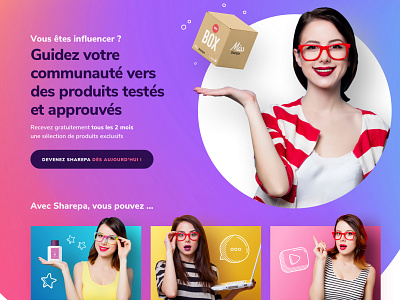 Sharepa Boxes - Coming Soon art direction boxes colors influencers responsive social campaign ui design ux design website