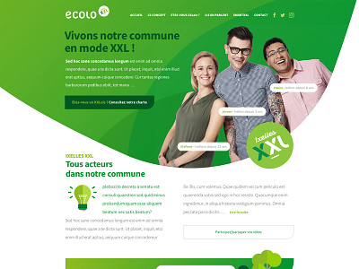 Ecolo XXL Website belgium brussels dribbble ecologic ecology elections graphic design politics responsive ui ux website