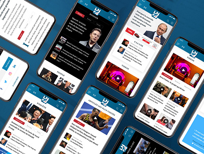 LN24 - Channel News belgium brussels dribbble graphic design responsive ui ui design ux ux design website