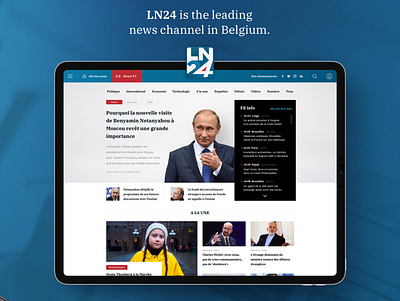 LN24 is online! app belgium brussels dribbble graphic design responsive ux ux design webdesign website