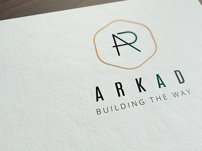 arkad logo badge belgium brussels design gold lettering letters logo logo design logos mythology real estate shot