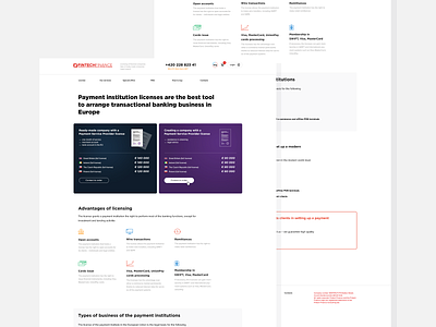 Fintech Finance bank bank account bank card finance fintech license money payment typography ui ux web design