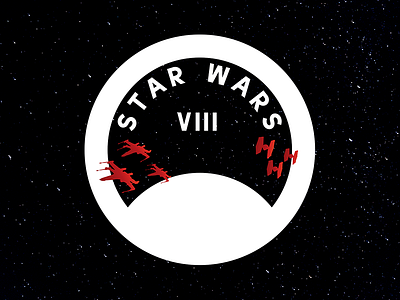 Star Wars VIII 8 badge jedi last star the viii wars
