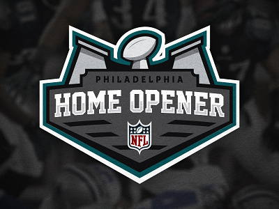 The Eagles Home Opener athlete badge eagles emblem football logo nfc nfl philadelphia sports type typography
