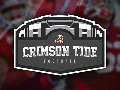 Roll Tide alabama apparel badge branding college crimson football logo roll sports tide typography