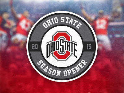 Ohio State Season Opener badge bowl buckeyes college football insignia logo ohio rose sports state typography