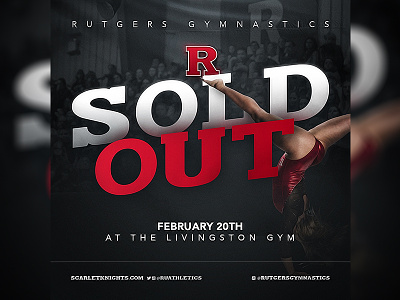 Rutgers Gymnastics big ten gymnast gymnastics rutgers social media sold out sports typography