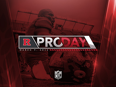 Rutgers Pro Day logo badge big ten football logo rutgers sports typography