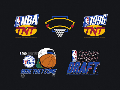 The 1996 NBA Draft 90s adidas basketball draft illustration nba nike sports vintage