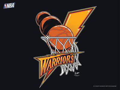Golden State Warriors adidas basketball golden state warriors illustration nba nike sports steph curry throwback