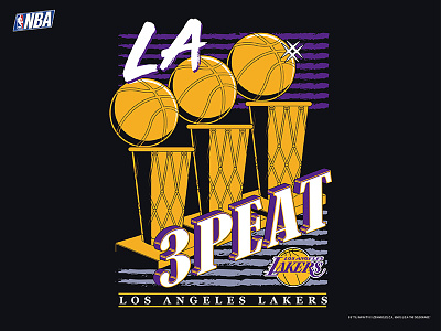 The Lake-Show 90s adidas basketball deadstock draft illustration lakers nba nike sports vintage