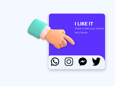 Social Share #Dailyui app branding design graphic design icon landing page ui web ui