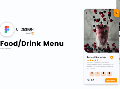 Food app Menu design app app design ayanalif branding design figma graphic design icon illustration landing page logo product design ui uiux design web ui xd