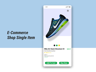 E-Commerce Shop Single Item #dailyui12 #ayanalif  #uiuxdesign