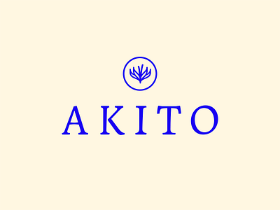 Akito Logo Design brand branding hand lettering hotel icon identity lettering logo logo design minimal simple typography