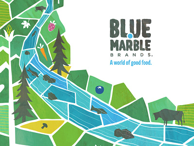 Blue Marble Brand Illustration