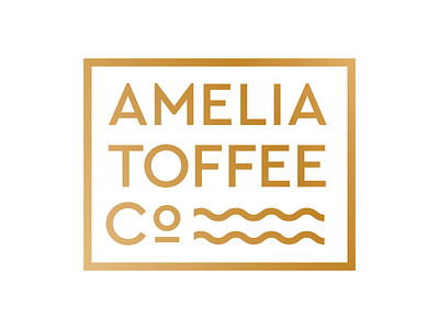Amelia Toffee Co branding candy florida handmade natural toffee